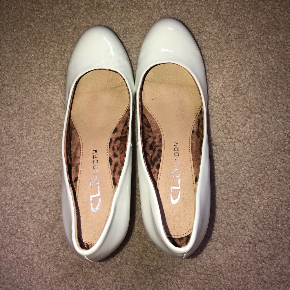 White high heels